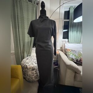 Zara One Shoulder Gray Dress